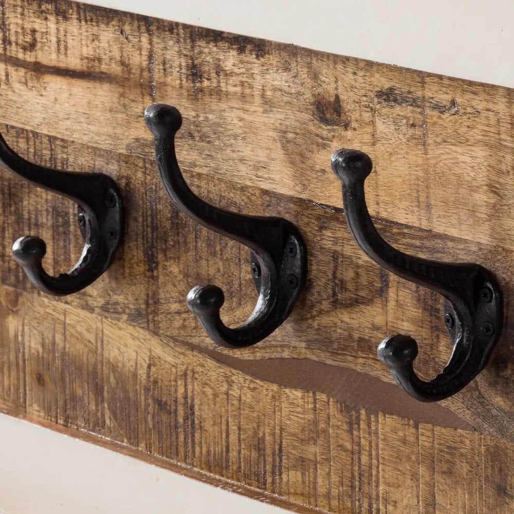Alfie Wood Hook/coat Hanger Wall