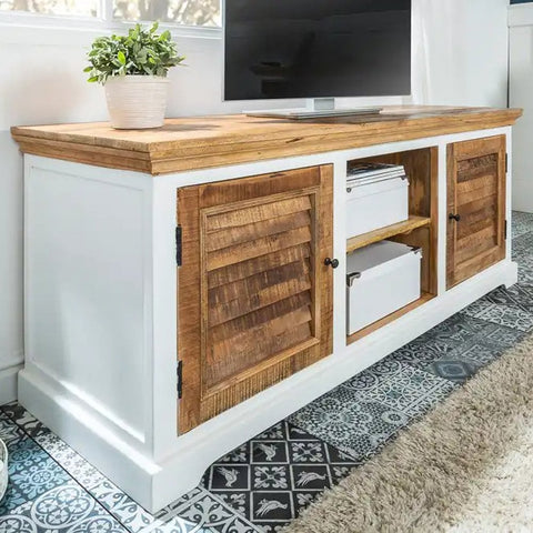 Alfie Tv Cabinet Upto 57" Solid Mango Wood