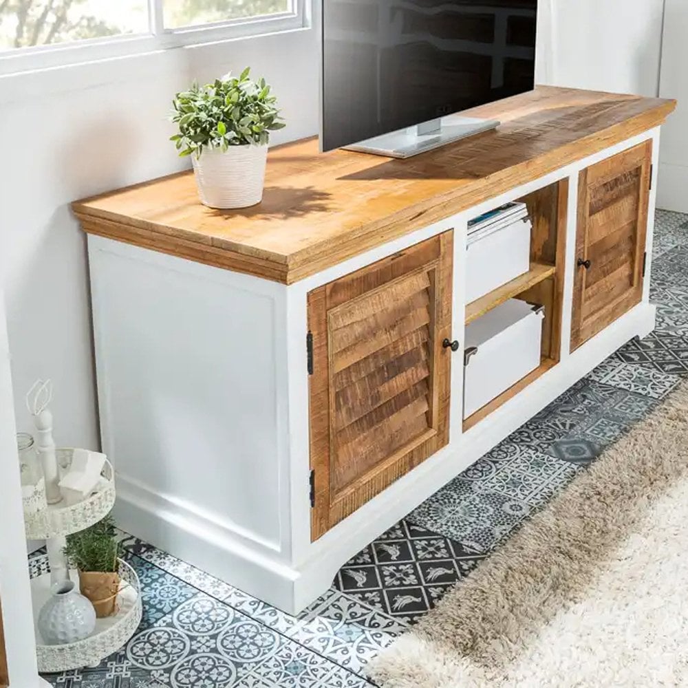 Alfie Tv Cabinet Upto 57" Solid Mango Wood