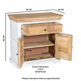 Alfie Wood Sideboard - 1 Drawer & 2 Doors