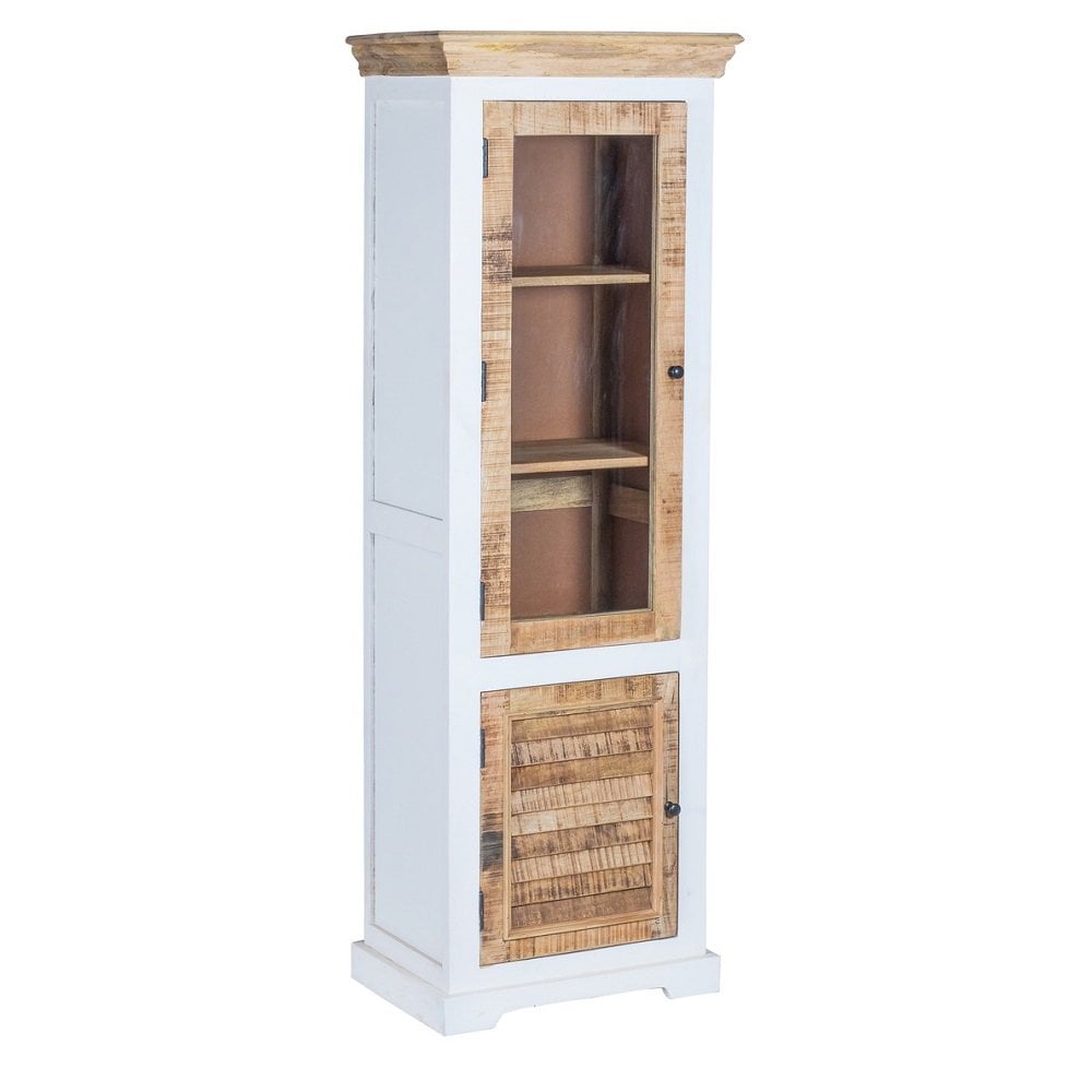 Alfie Wood Bookcase/display Cabinet - 3 Shelves & 1 Doors