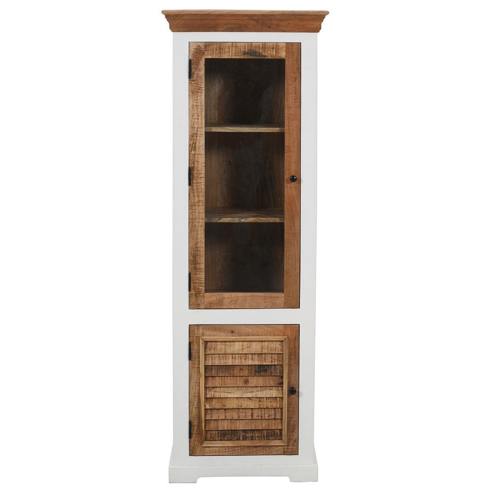 Alfie Wood Bookcase/display Cabinet - 3 Shelves & 1 Doors