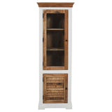 Alfie Wood Bookcase/display Cabinet - 3 Shelves & 1 Doors
