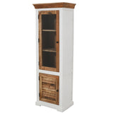 Alfie Wood Bookcase/display Cabinet - 3 Shelves & 1 Doors