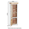 Alfie Wood Bookcase/display Cabinet - 3 Shelves & 1 Doors