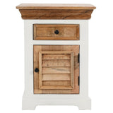 Alfie Solid Mango Wood Bedside Cabinet 1 Darwer + Door
