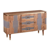 Wilton Acacia Wood 2 Doors 3 Drawers Sideboard