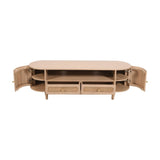 Valencia Cane & Mango Wood 2 Drawers And 2 Door Tv Cabinet