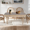 Valencia Cane & Mango Wood Dining Table 6 Seater