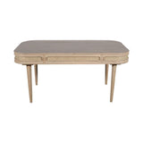 Valencia Cane & Mango Wood Dining Table 6 Seater