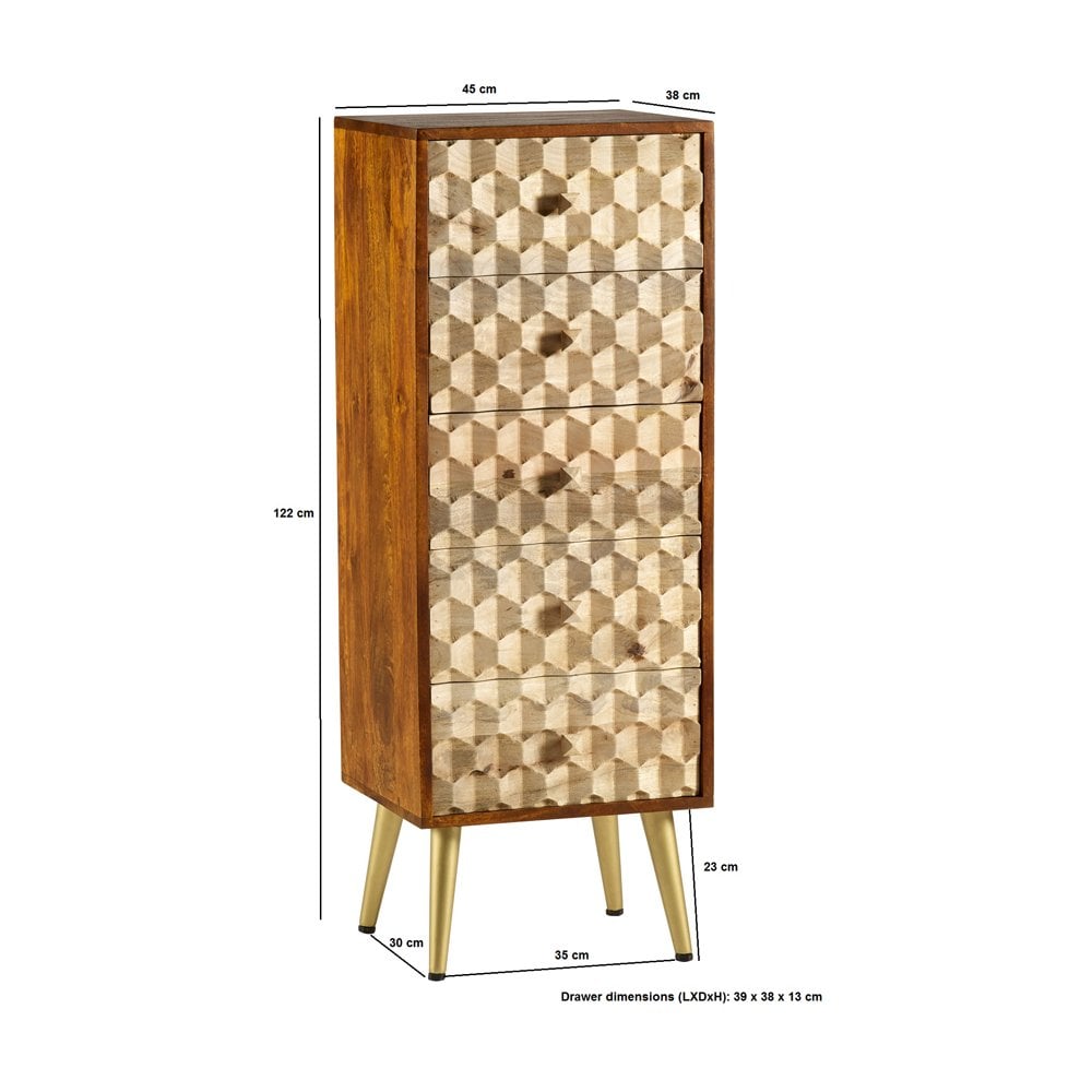Edison 5 Drawer Chest