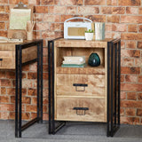 Cosmo Industrial 2 Drawer Side Table /chest
