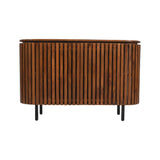 Slatted Mango Wood Large 2 Doors Sideboard