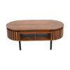 Slatted Mango Wood Rectangular Coffee Table