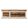 Alfie Wood Shoe Rack & Wall Hook Set