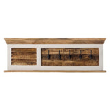Alfie Wood Shoe Rack & Wall Hook Set