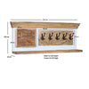Alfie Wood Shoe Rack & Wall Hook Set