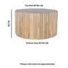 Hudson Carved Mango Wood Round Coffee Table