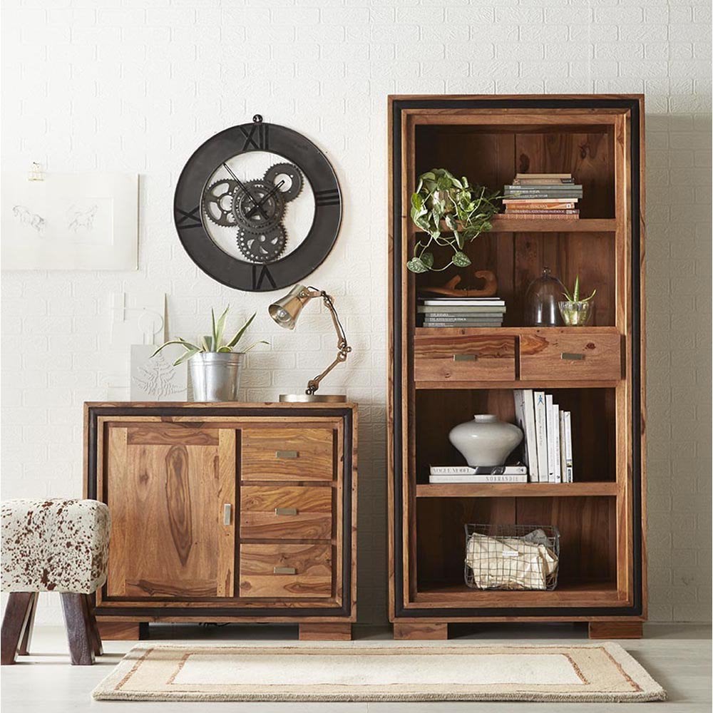 Jodhpur Sheesham Large Wide Bookcase