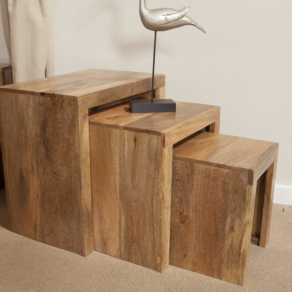 Cube Mango Lamp Table