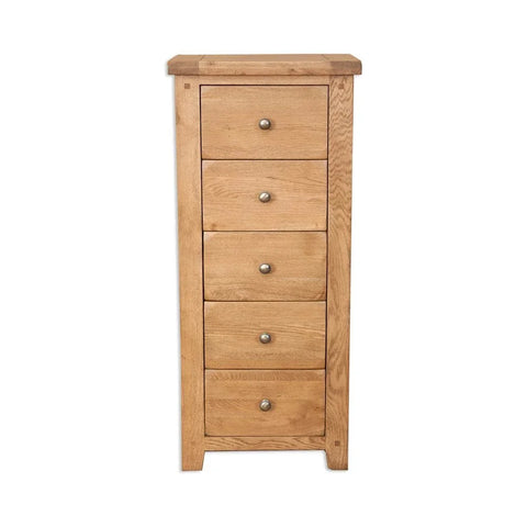 Melbourne Country Bedroom 5 Drawer Tall Chest