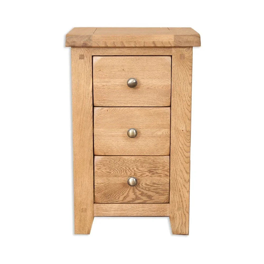 Melbourne Country Bedroom 3 Drawer Bedside Cabinet