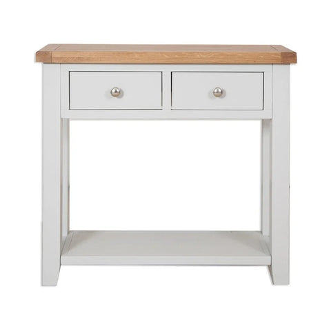 Melbourne French Grey 2 Drawer Console Table