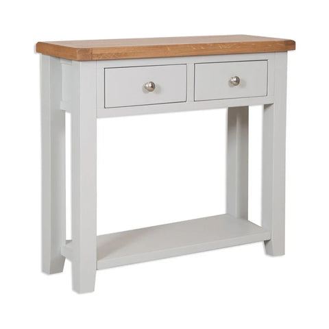 Melbourne French Grey 2 Drawer Console Table