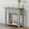 Melbourne French Grey 2 Drawer Console Table