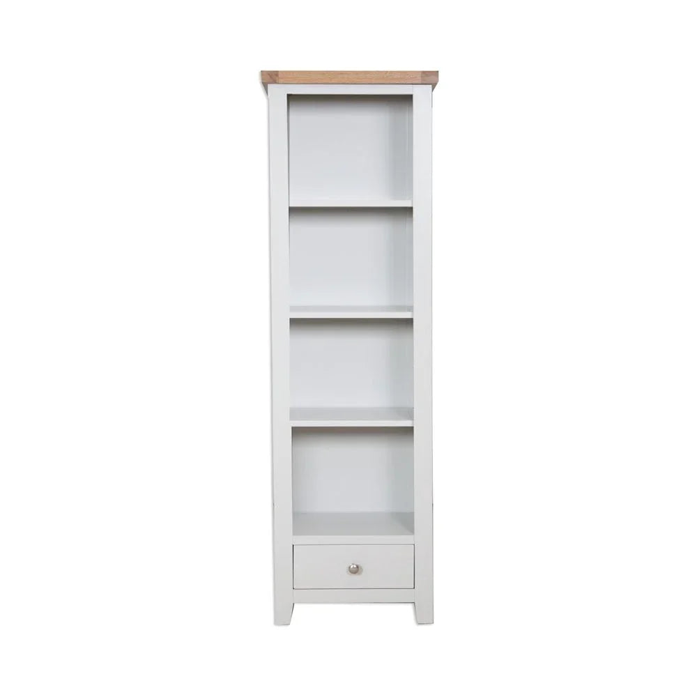 Melbourne French Grey Slim Bookcase