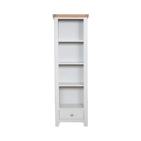 Melbourne French Grey Slim Bookcase