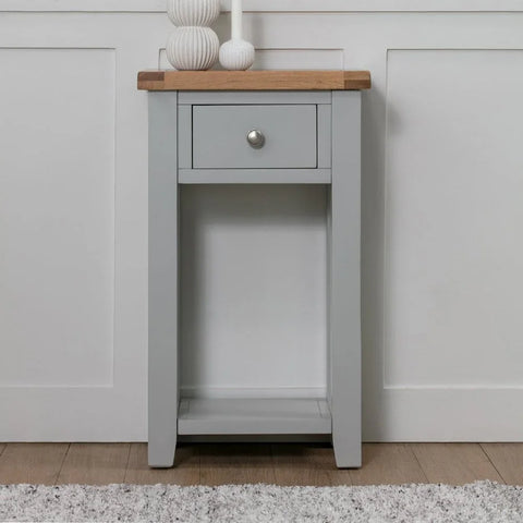 Melbourne French Grey 1 Drawer Console Table