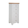 Melbourne French Grey Bedroom 5 Drawer Tall Chest