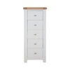 Melbourne French Grey Bedroom 5 Drawer Tall Chest