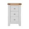Melbourne French Grey Bedroom 3 Drawer Bedside Cabinet