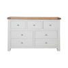 Melbourne French Grey Bedroom 7 Drawer Wide Chest