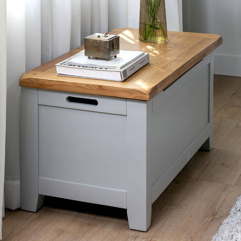 Melbourne French Grey Bedroom Blanket Box