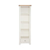 Melbourne Ivory Slim Bookcase