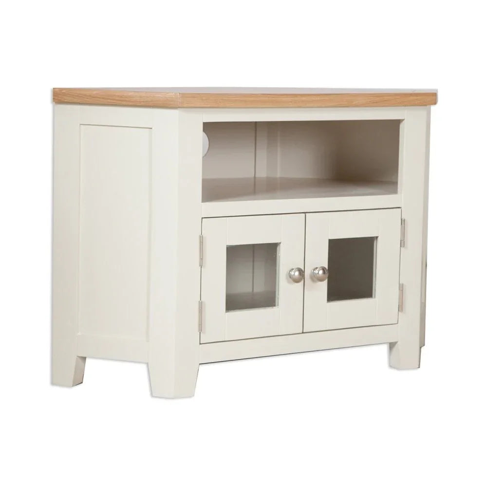 Melbourne Ivory Glazed Tv Cabinet