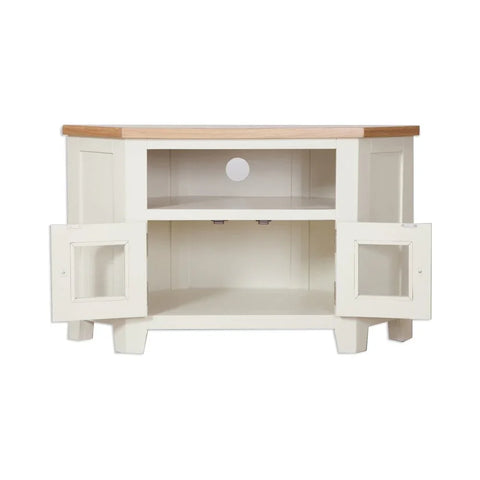 Melbourne Ivory Glazed Tv Cabinet