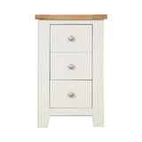 Melbourne Ivory Bedroom  3 Drawer Bedside Cabinet