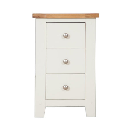 Melbourne Ivory Bedroom  3 Drawer Bedside Cabinet