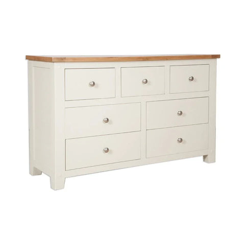 Melbourne Ivory Bedroom  7 Drawer Wide Chest