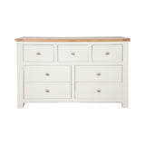Melbourne Ivory Bedroom  7 Drawer Wide Chest
