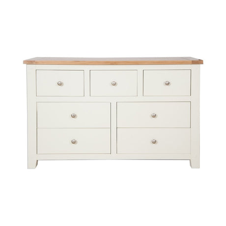 Melbourne Ivory Bedroom  7 Drawer Wide Chest
