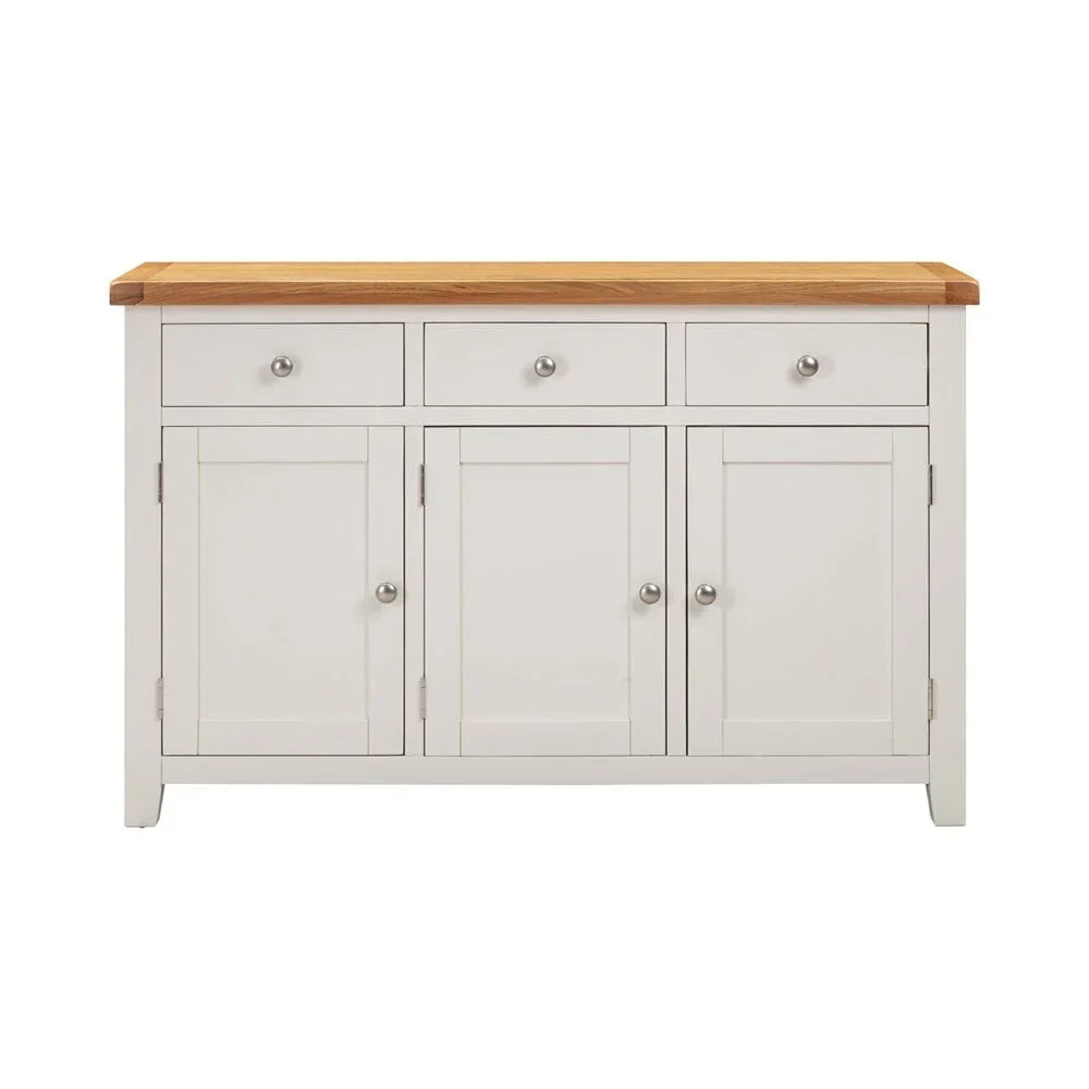 Melbourne White 3 Door Sideboard