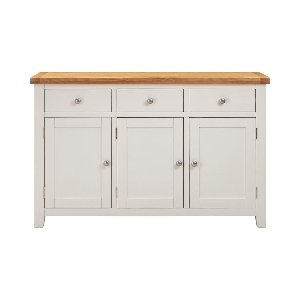 Melbourne White 3 Door Sideboard