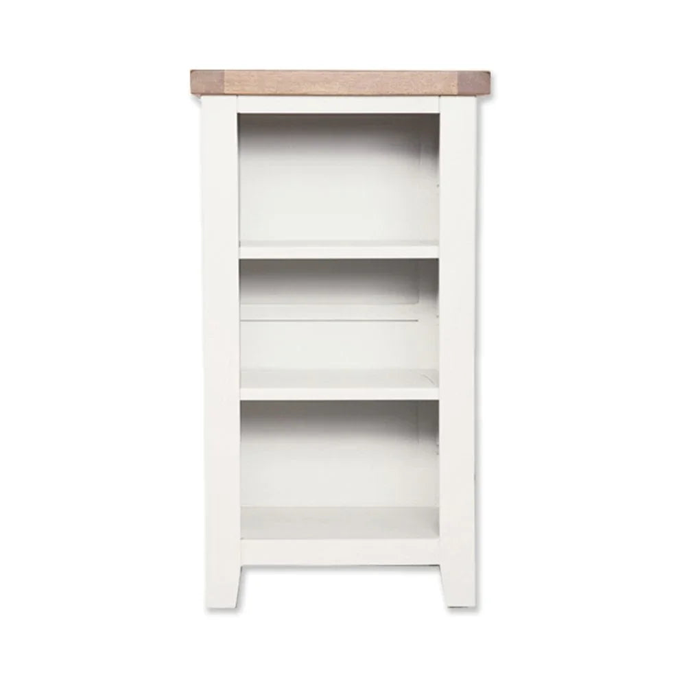 Melbourne White Small Bookcase/Dvd Rack