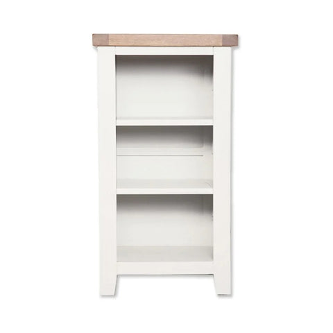 Melbourne White Small Bookcase/Dvd Rack