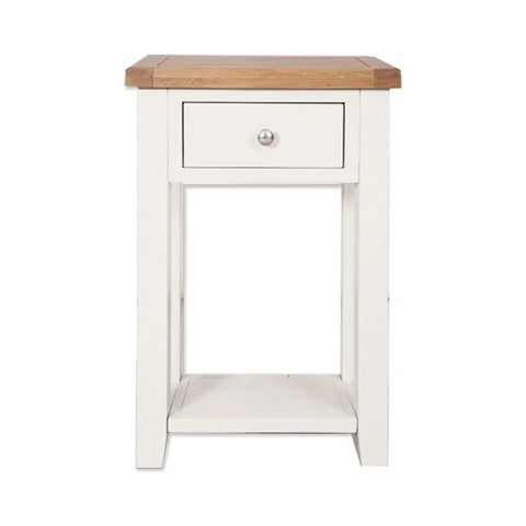 Melbourne White 1 Drawer Console Table